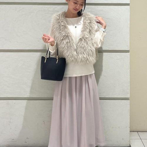 Foil print skirt Autumn date coordinate