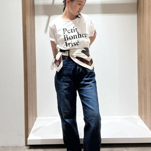 커비 데님×스카프 벨트 캐주얼 코데