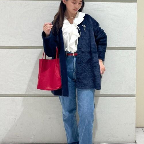 래플라우스×더블 페이스 페더니트 코트