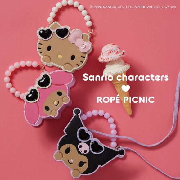 サンリオキャラクターズ×ROPÉ PICNIC コラボレーションアイテムが登場！