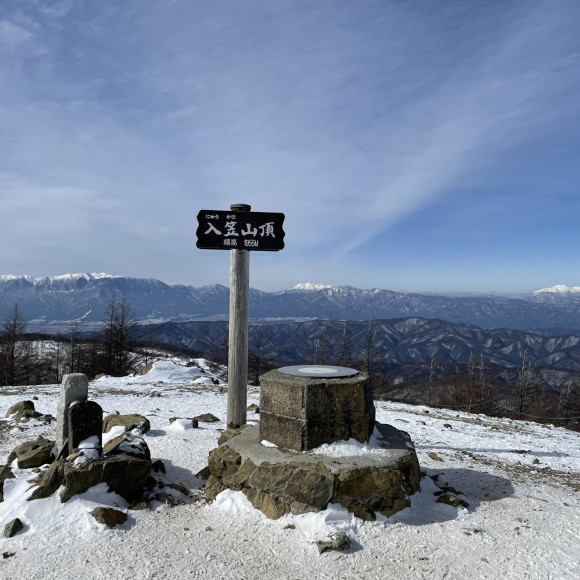 第一次向雪山推薦入笠山