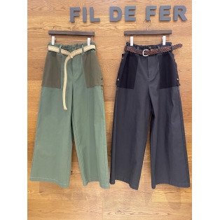 異素材ミリタリーパンツ