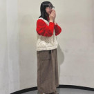 ざっくり編まれたデザインが魅力...