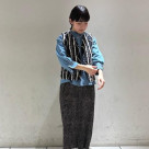 Fine pin tucks have a three-dimensional effect...