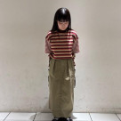 2つのボーダー柄を組み合わせた...