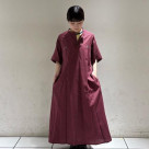 素材が、綿とポリエステルでハリ...