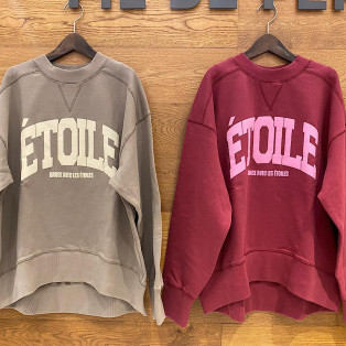 ETOILE プリント スウェットプルオーバー