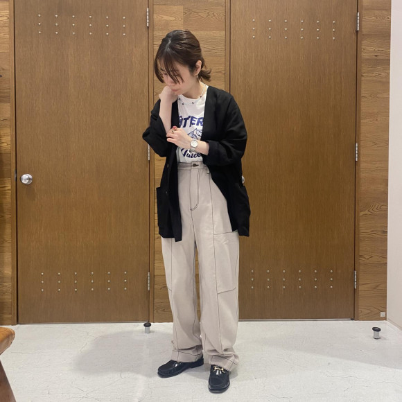 마레이 용 캔버스 노 컬러 롱 재킷