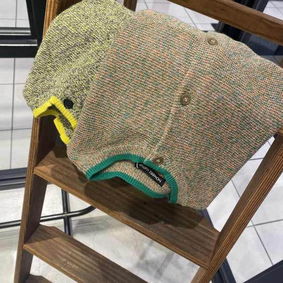 เสื้อคาร์ดิแกนผ้าฝ้ายผสมลินินสีผสม