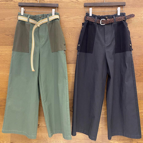異素材ミリタリーパンツ