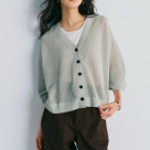 GLOBAL WORK☆洗えるドライメッシュカーディガン