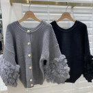 เสื้อคาร์ดิแกนแขนขนกระต่าย