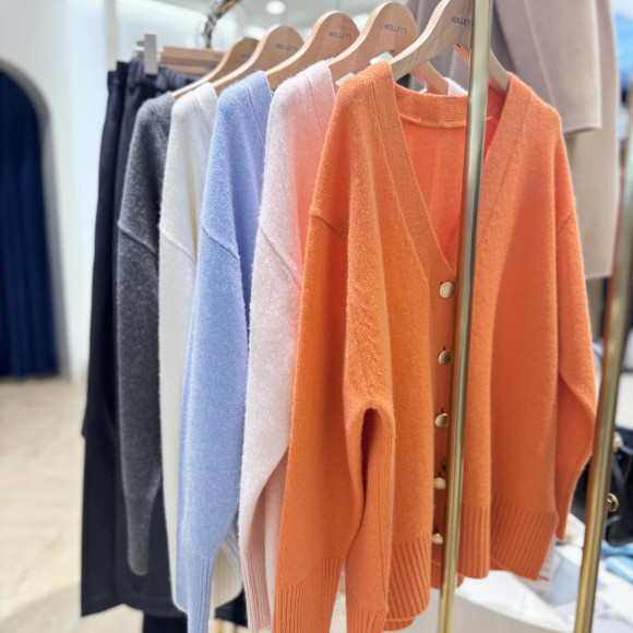 SALE SIMUSIC 느긋한 V 카디건