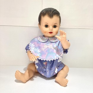 新柄♡襟付きビブ