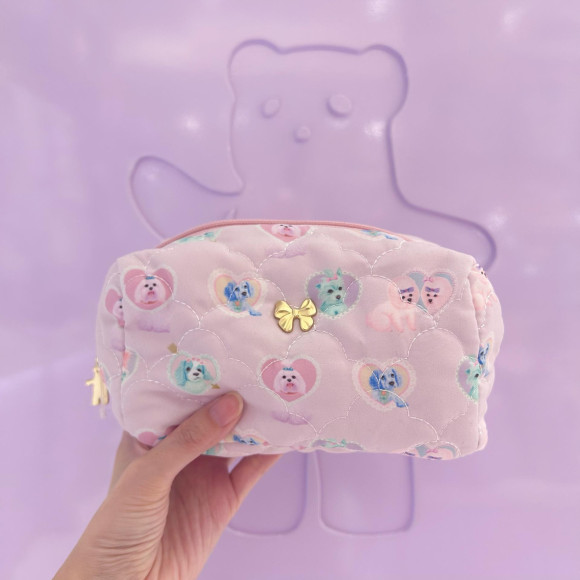 ふわふわキルティングポーチ♡