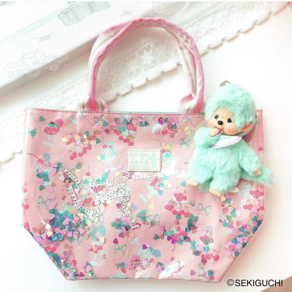 ＼モンチッチコラボ柄／♡スパンコールトートバッグ♡