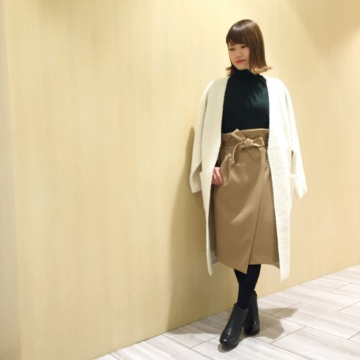 ウエストリボンラップスカート
