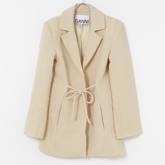 GANNI　TexturedTiestringBlouson