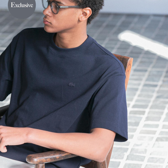 『別注』LACOSTE×UR　moss stitch short-sleeve t-shirts