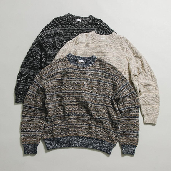 《别注》crepuscule×URBAN RESEARCH Multi Border Mix CREW-NECK¥27,500含税