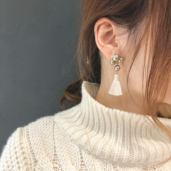 タッセルピアス♡