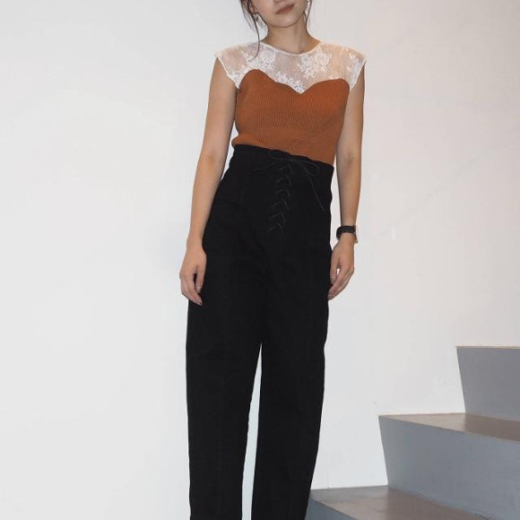 ニットビスチェレースTOPS♡