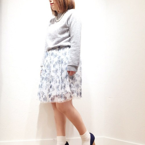 シフォンスカートを...