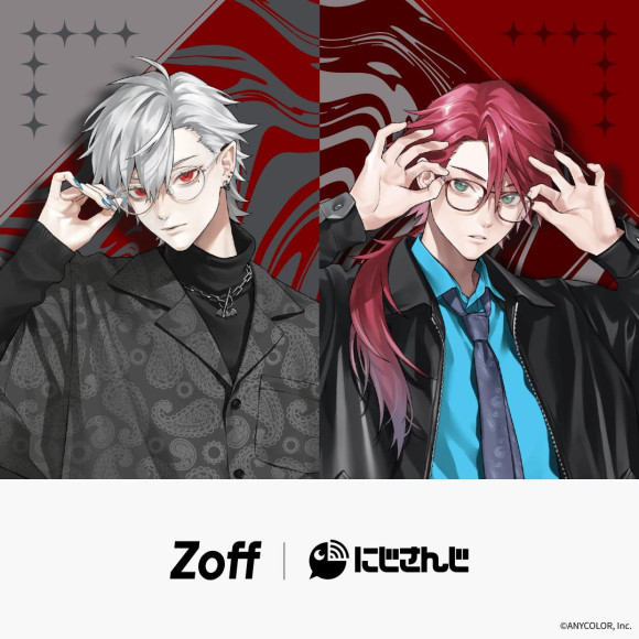 "Zoff|Nijisanji" Try-on display