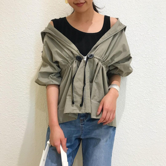 new ミリタリーシャーリングブルゾン