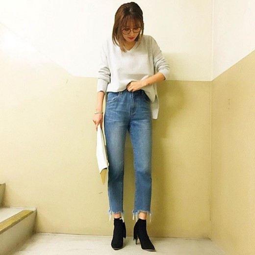2wayオーバーVネックニット☺︎