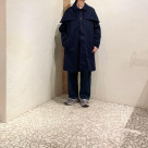 【 nest Robe 】 Cotton twill super water-repellent flock long jacket