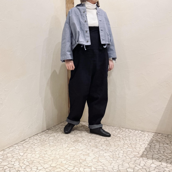 【 UpcycleLino 】デニムサロペット