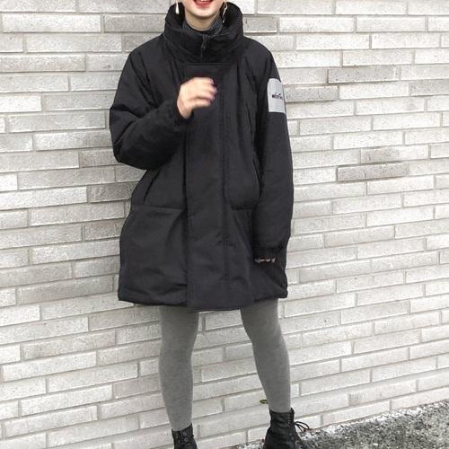 あえてワンピみたいにアウター着...