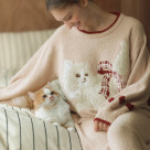 子猫のようにふわふわ柔らか&あたたか!人気素材のニットパジャマ。