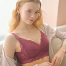 【나이트 브라】 화려한 총 레이스 자는 자세의 버스트를 서포트해, 골짜기도 메이크