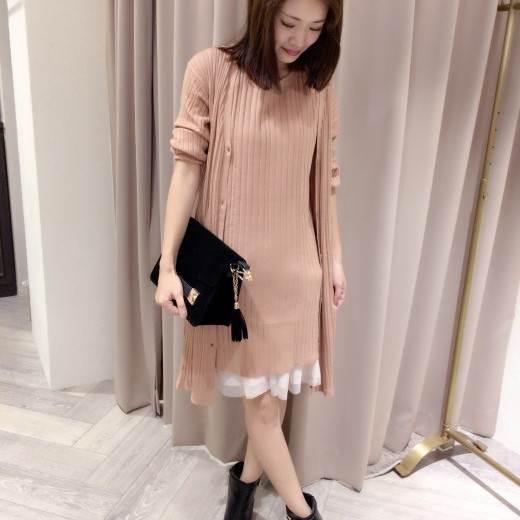 アンサンブルニットワンピース♡