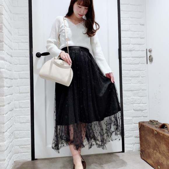 シャイニースターチュールスカート♡