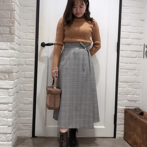 1枚で冬コーデが完成！！ドッキングワンピ♥︎
