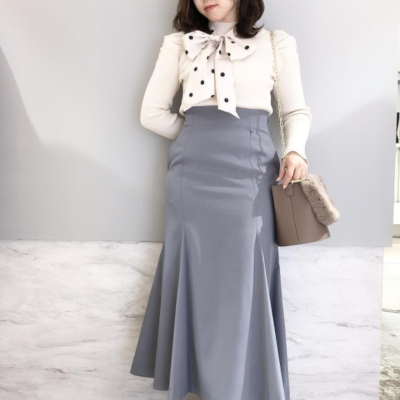 再入荷♡スカーフセットリブニット