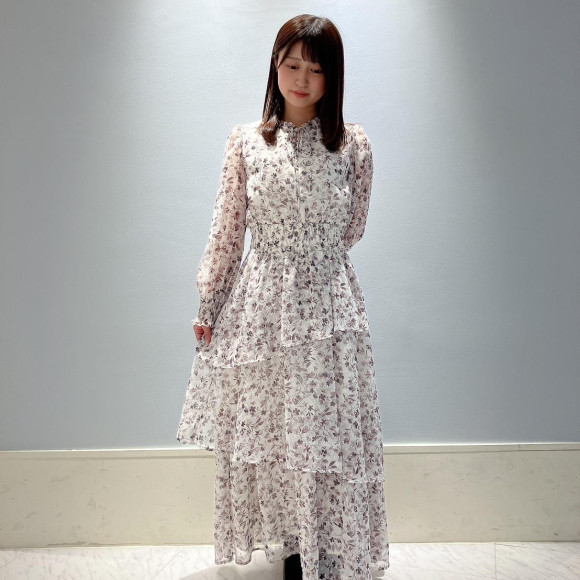 タイニーフラワードビードットワンピース