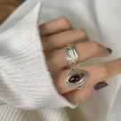 silver925 Almond design ring