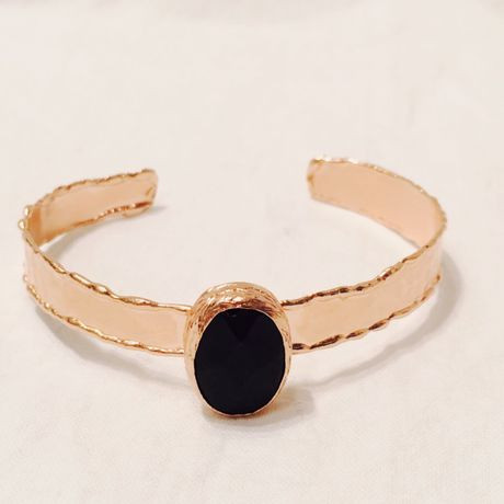 1粒天然石bangle（平打ち）002