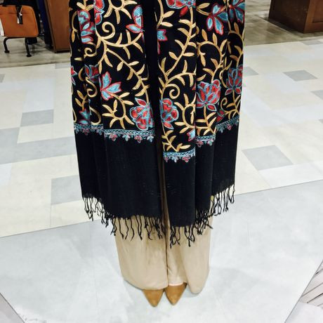 アーリ刺繍大判ストール008