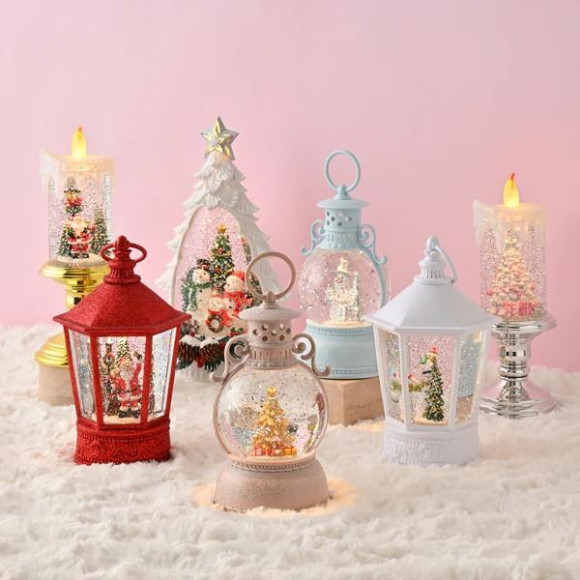 【NEW】ラメが自動的に舞うスノードームをご紹介☆