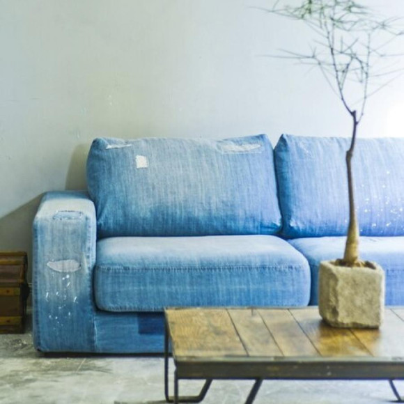 FRANKLIN SOFA DAMAGE DENIM 3SEATER 家具