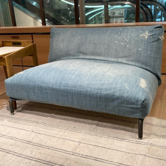 【展示品割引】《journal standard Furniture》RODEZ SOFA 2P NUDE＆Damage DENIM COVER 家具
