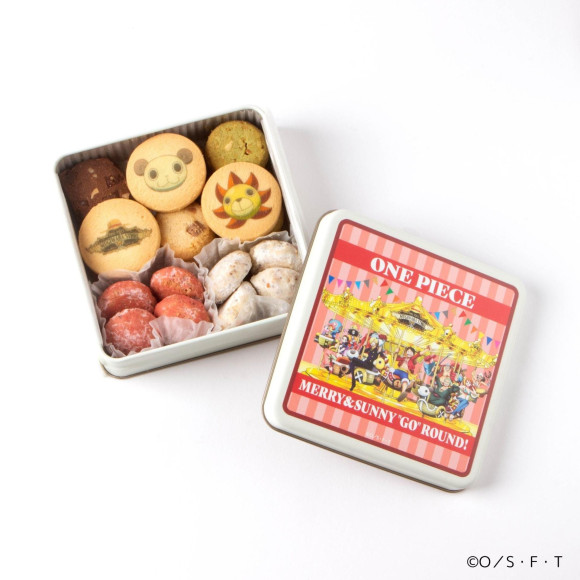 【おすすめ商品)】『ONE PIECE』クッキー缶 MERRY&SUNNY 