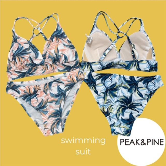 爽やかな三角ビキニ♡【福岡水着　天神水着　リゾート水着　ALBOVE　ヨガ　ジム　PEAK＆PINE　メンズ水着】