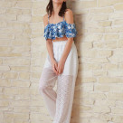 スタッフイチ押し♡コーディネートしやすい！高見えロングパンツ♡【福岡水着　天神水着　リゾート水着　ALBOVE　リゾート　PEAK & PINE　日本製　レースパンツ】