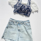 잡지 게재!대인기 퍼프 슬리브 비키니♡【후쿠오카 수영복】ALBOVE 요가 체육관 PEAK&PINE 멘즈 수영복】